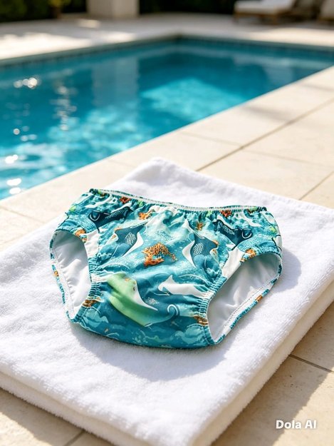 Imagen de Bombacha Malla Pañal Para El Agua Piscina Con Protección Uv-Sapphire 3T