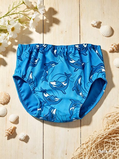 Imagen de Bombacha Malla Pañal Para El Agua Piscina Con Protección Uv-Sky Orca S