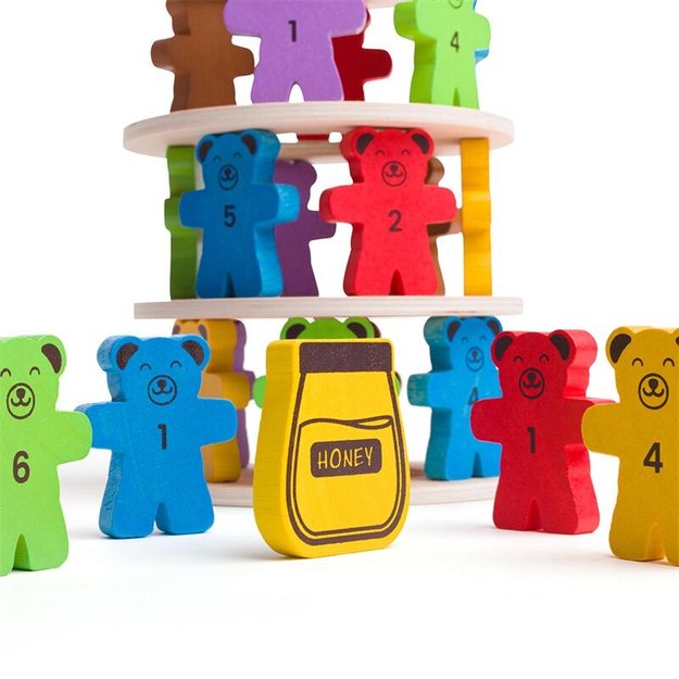 Imagen de Juego Apilar Torre de Ositos madera