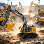Imagen de Excavadora John Deere 345 P-Tier a escala 1:50 Prestige