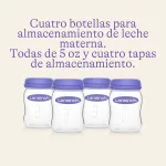 Imagen de Packx4 Frascos Almacenamiento leche materna