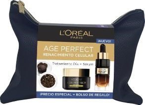 Imagen de LOREAL AGE PERFECT RENACIMIENTO CELULAR DIA + SERUM + BOLSO