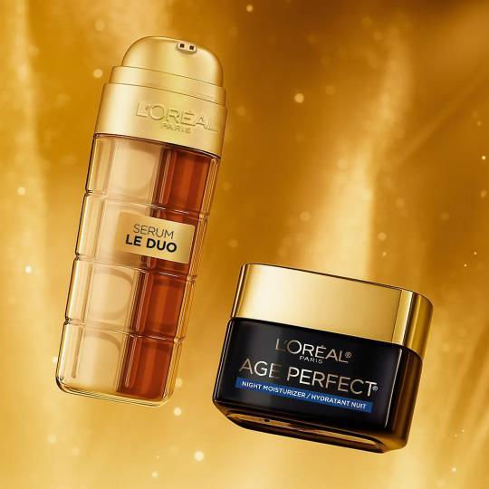 Imagen de LOREAL AGE PERFECT RENACIMIENTO CELULAR LE DUO + CREMA DE NOCHE + BOLSO