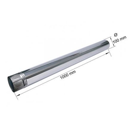 Imagen de Caño chapa galv. Nº 30 diám. 4" x 1m con borde