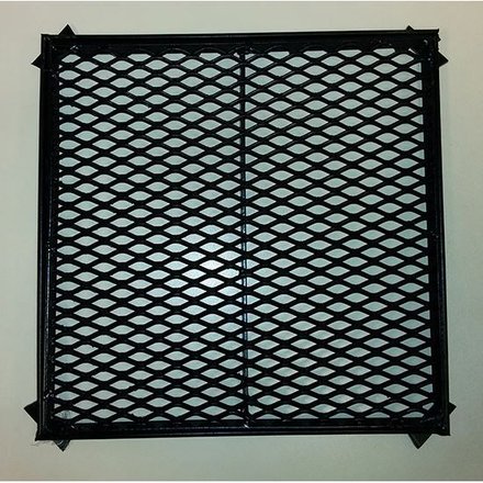 Imagen de Rejilla cónica p/piso metal desplegado 30x30cm EL SIMÉTRICO