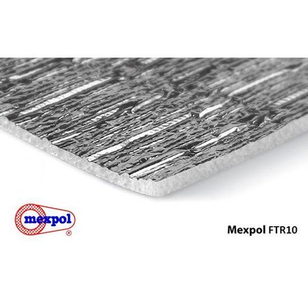 Imagen de Rollo 20 mt. membrana MEXPOL / RUFI FTR10 aluminizada 1m x 10mm