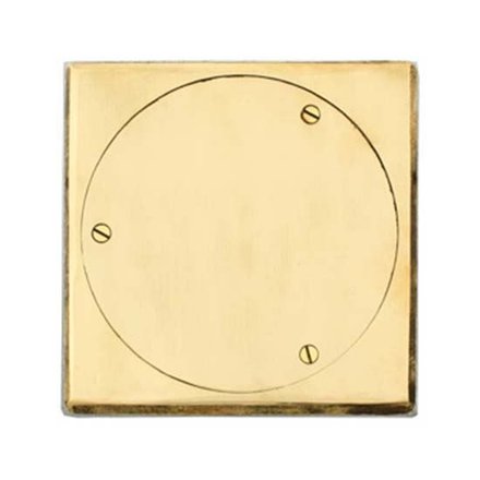 Imagen de Tapa p/piso.- 11x11 pesada bronce pulido Fund. Fund. DELTA 1190