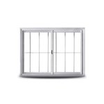 Imagen de Ventana alum.bco.corred.100x110 vid.trans. 3mm reja-guia-sop.cort