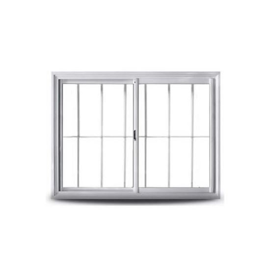 Imagen de Ventana alum.bco.corred.100x110 vid.trans. 3mm reja-guia-sop.cort