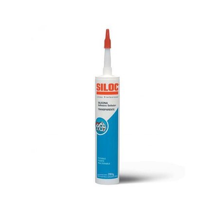 Imagen de Sellador 280 grs. TRANSPARENTE de silicona 100% Siloc