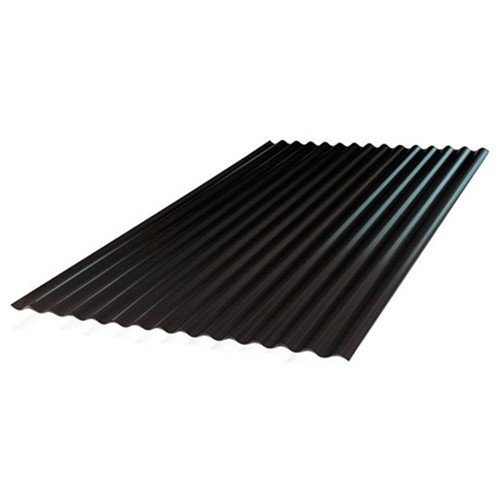Imagen de Chapa sinusoidal NEGRO GRAFITO nro 25 1.086 mt 2.50 mt