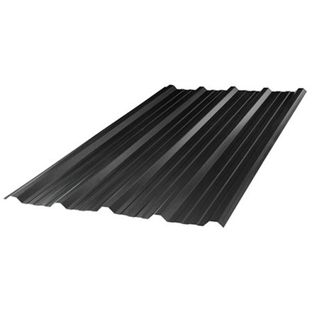 Imagen de Chapa trapezoidal T101 NEGRO GRAFITO nro 25 1.10 mt 2.00 mt