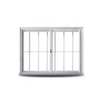 Imagen de Ventana alum.bco.corred.100x110 vid.trans. 3mm reja-guia-sop.cort