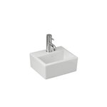 Imagen de Bacha FERRUM tori cuadra chica 27x31cm. 1 ag. blanco l320k b