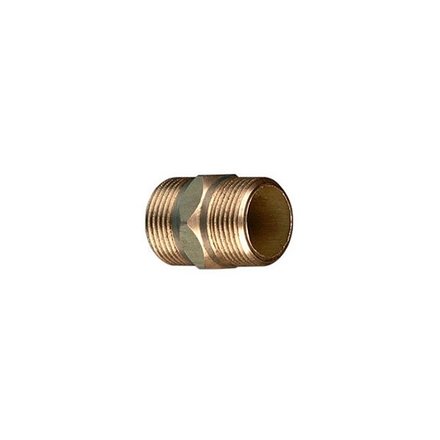 Imagen de Rosca con tuerca bronce rosca M-M diám. 13 mm