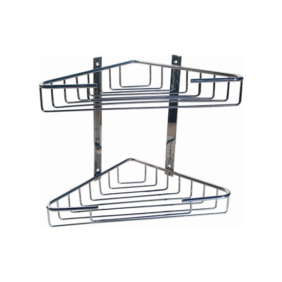 Imagen de Esquinero doble c/2 canastos bronce cromo total ACCECO AB-1080