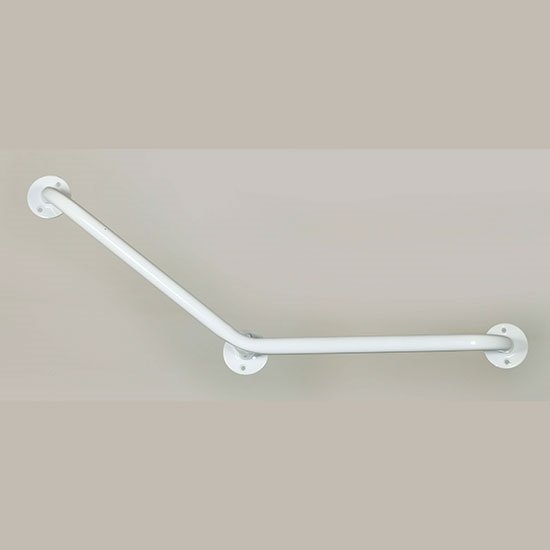 Imagen de Barral angular 135º 40x40 cm ACCECO seguridad blanco AS-506