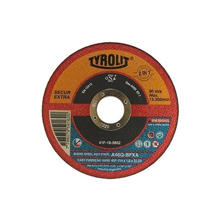 Imagen de Disco de Corte 2 en 1 Secur Extra TYROLIT 178 x 1,6 x 22,23