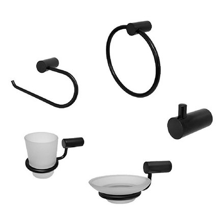 Imagen de Set 5 piezas PEIRANO linea 10000 Black 10005bl