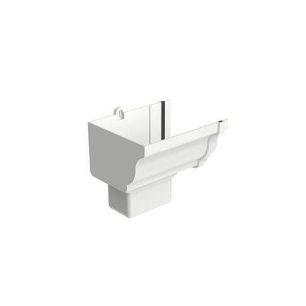 Imagen de Embudo izquierdo  canaleta PVC  Aquapluv Style  TIGRE