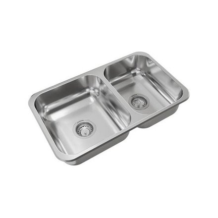 Imagen de Pileta JOHNSON acero 304 DOBLE R 63/18 63x37x18 SC