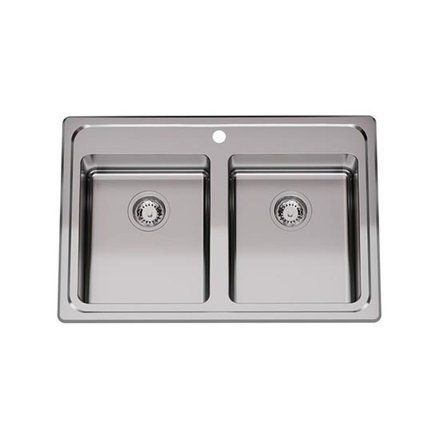 Imagen de Pileta JOHNSON acero 304 doble Q084a* (83,8x55,9x17,5)-1SC/1SCR