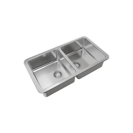 Imagen de Pileta JOHNSON acero 304 doble Q76 (70,8x37x17,5)- 2 SC