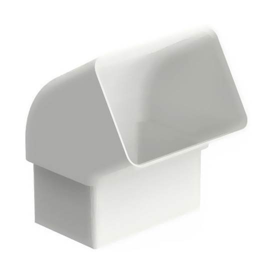 Imagen de Codo  canaleta PVC  Aquapluv Style 60º. TIGRE