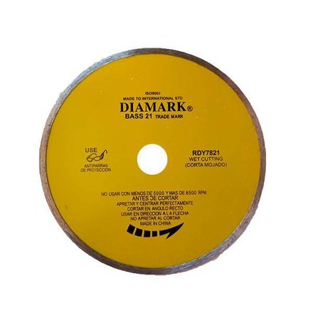 Imagen de Disco diamantado liso RDY180 amarillo DIAMARK