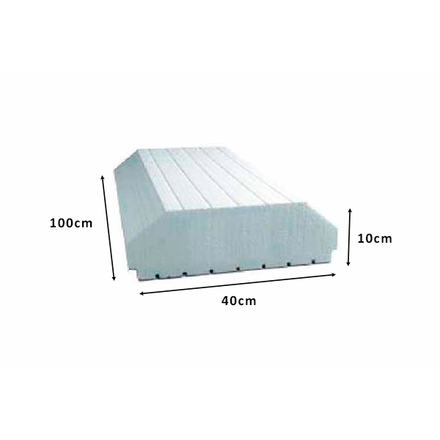 Imagen de Ladrillo telgopor 10 x 40 x 100 cm para losa