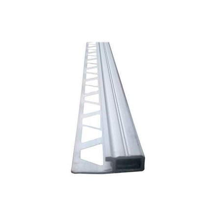Imagen de Perfil aluminio 2.44m. natural para escalera ZOCALIS