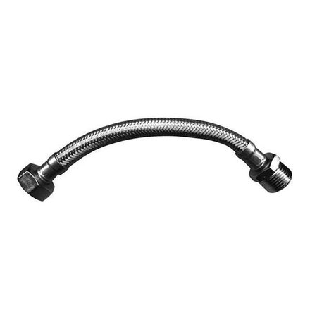 Imagen de Flexible trenzado acero s/roseta 13mm 20cm. 0261-d20-13-20