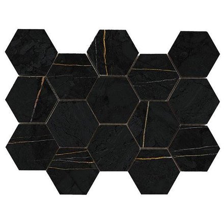 Imagen de Malla MISIONES RV1022 Hexaglar Black Arabia 30 x 30