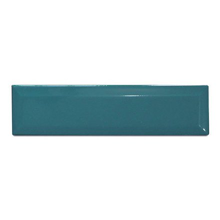 Imagen de Caja 22 un. Cerámica PIU biselada Petroleo brick 7,5x30 cm.