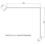 Imagen de Cenefa chapa galvanizada n° 30 NIMAT 33cm x 2.00m