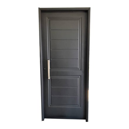 Imagen de Puerta NEXO chapa simple Negra c/ barral 0.85 x2.05 cm Der -E280D