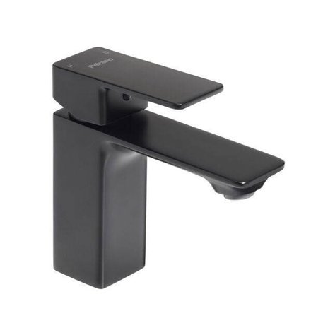 Imagen de Monocomando PEIRANO Soria black lavatorio bajo 60-192