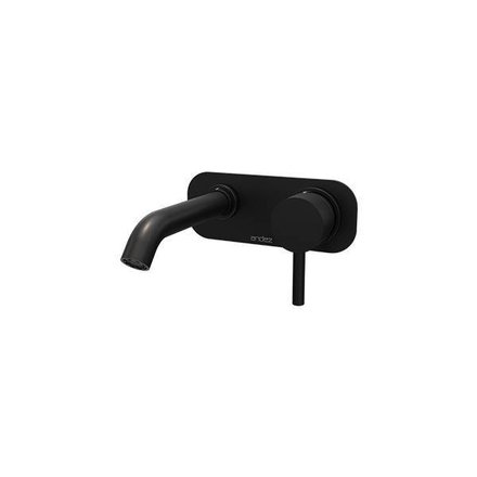 Imagen de Monocomando Lavatorio pared ANDEZ Match Negro 556.19