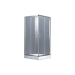 Imagen de Box de ducha c/recept AQUA SWIM 80x80 x195cm alum cromo bri 60088