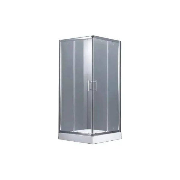 Imagen de Box de ducha c/recept AQUA SWIM 80x80 x195cm alum cromo bri 60088