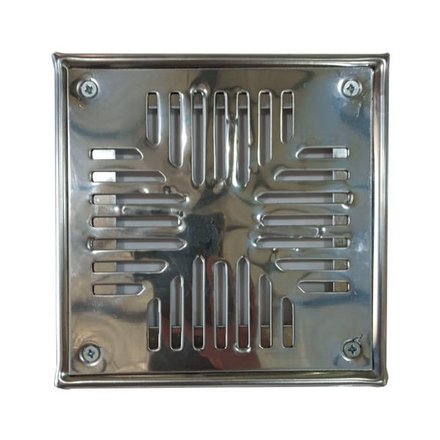 Imagen de Reja p/piso acero inox. 15 x 15cm c/marco simple
