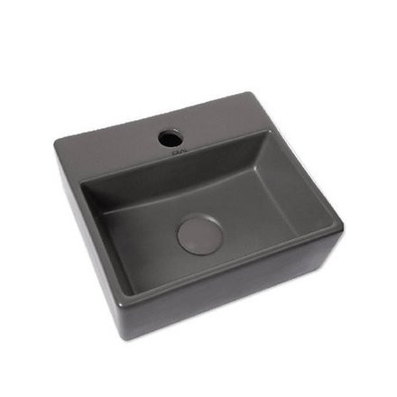 Imagen de Bacha IDEAL gris mate 33 x 29 x 11,5 cm. 1 Ag. Sin sopapa - 10038