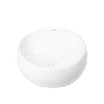 Imagen de Bacha IDEAL redonda blanca 40 x 16 cm. Sin sopapa - 10020