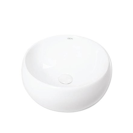 Imagen de Bacha IDEAL redonda blanca 40 x 16 cm. Sin sopapa - 10020