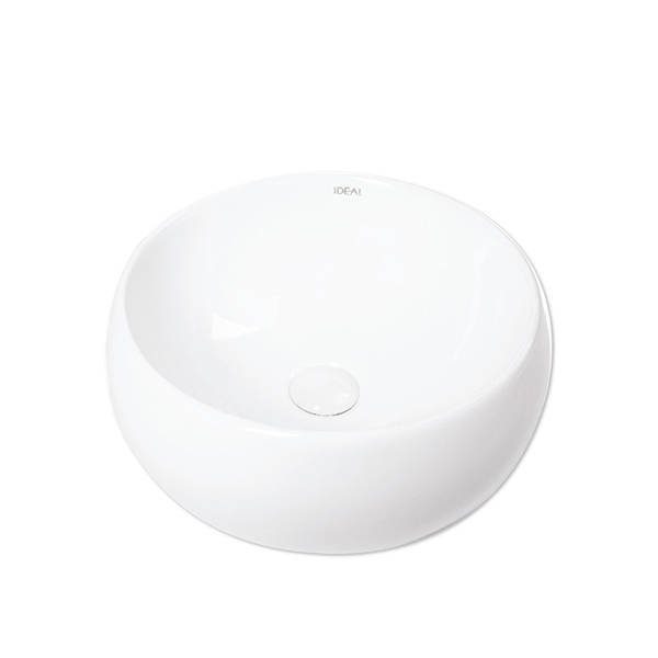 Imagen de Bacha IDEAL redonda blanca 40 x 16 cm. Sin sopapa - 10020
