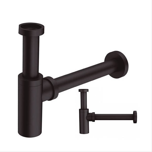 Imagen de Sifón extensible IDEAL Negro (sin sopapa. sin adapt. a pvc)