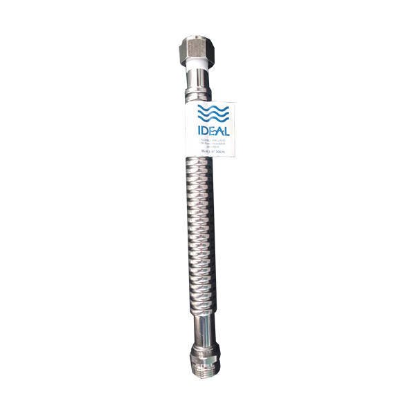Imagen de Flexible IDEAL acero inox. M-H macho girat. s/roseta 13mm x 30cm