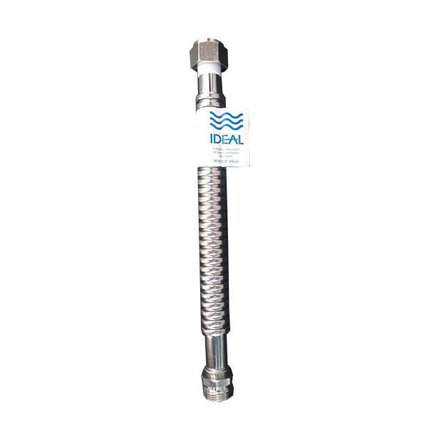 Imagen de Flexible IDEAL acero inox. M-H macho girat. s/roseta 19mm x 30cm