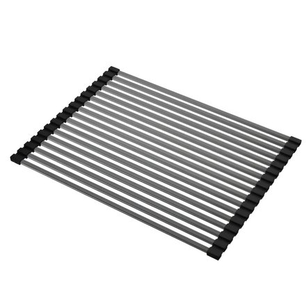 Imagen de Rejilla enrollable JOHNSON barras rectangulares acero 32x46 cm