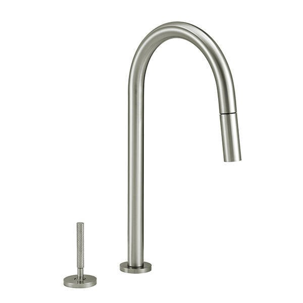 Imagen de Monocomando mesada cocina PEIRANO Joystick Beat Nickel 20-201NI